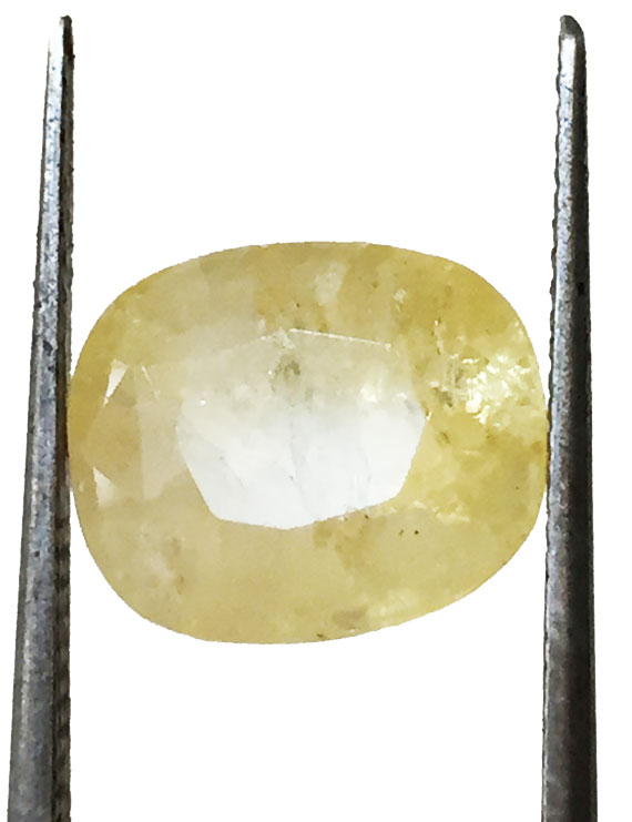 4.86 ct/5.50 ratti Natural Certified Ceylon Pukhraj/Yellow Sapphire — Buy Online India | Gemshub